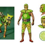 MiniCheddars Green Luchador